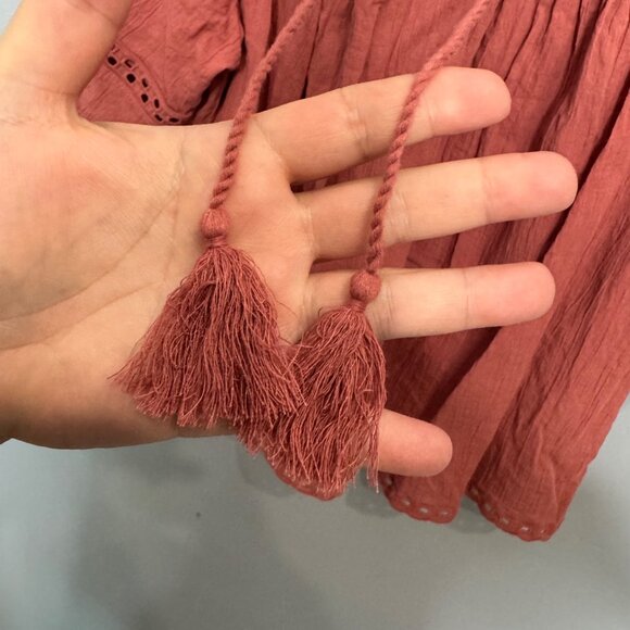 OLD NAVY lace trimmed elbow length poet top size 2X - Picture 6 of 7